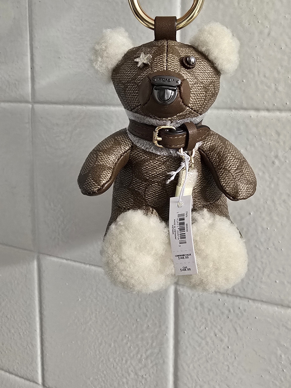 Coach Limited Edition F77676 Bear Bag Charm - Picture 2 of 10